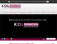 Tablet Screenshot of kdlproduction.com